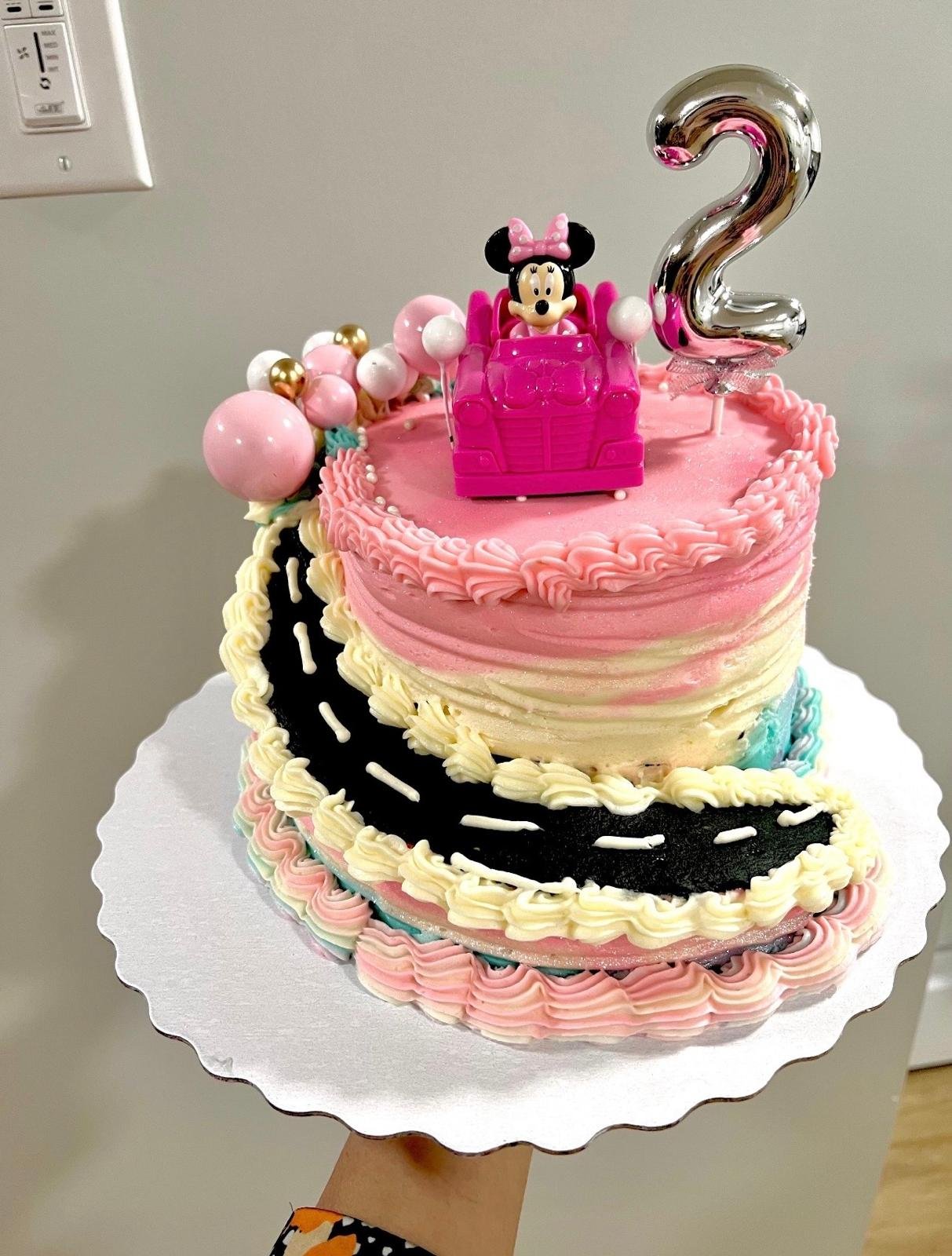 Custom Minnie Mouse-Inspired Cake - Ayorah Bake House Saskatoon