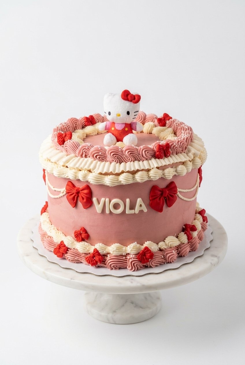 Hello Kitty-Inspired Cake