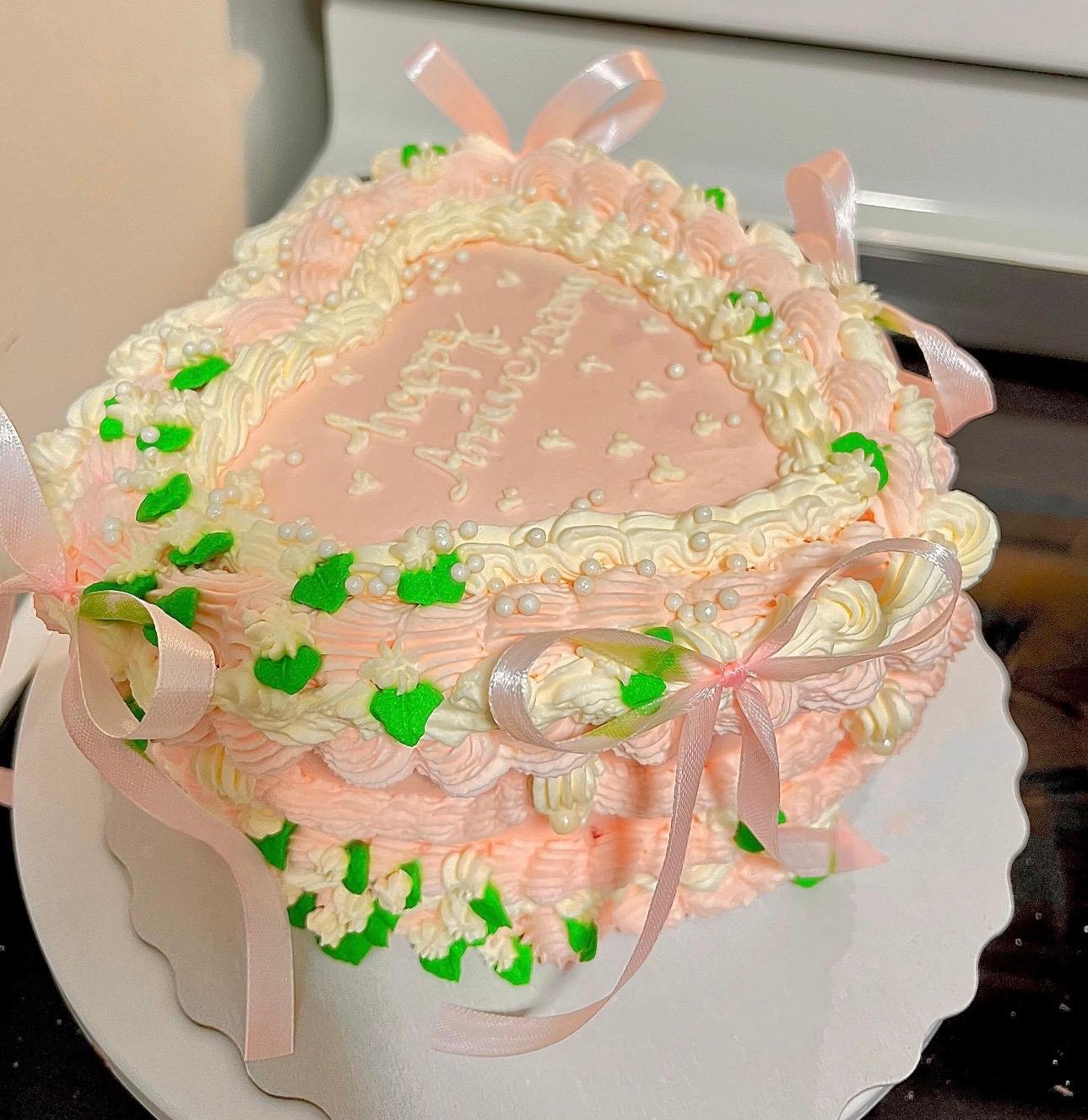 Vintage Heart Cake